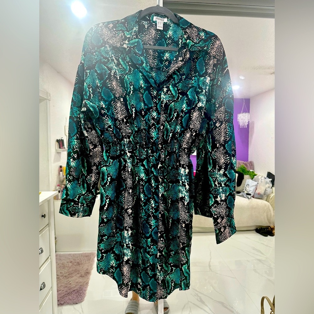 Snake print dress